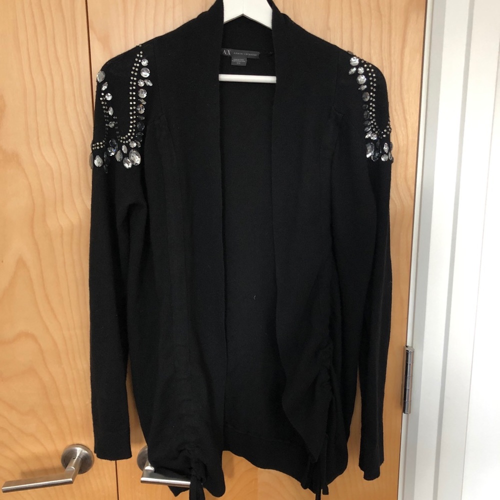 Armani Exchange black sparkly sweater 🖤 Size M